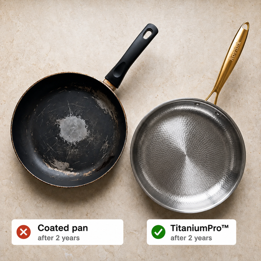 Nordvik Certified Pure Titanium Wok Pan Pro