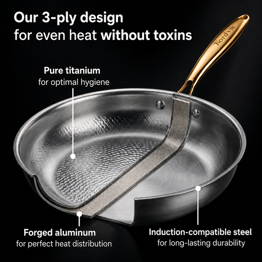 Nordvik® Pure Titanium Classic Pan Pro