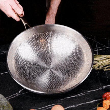 Nordvik Certified Pure Titanium Wok Pan Pro