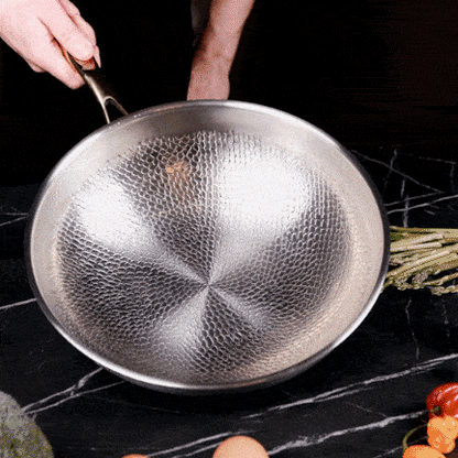 Nordvik Certified Pure Titanium Wok Pan Pro