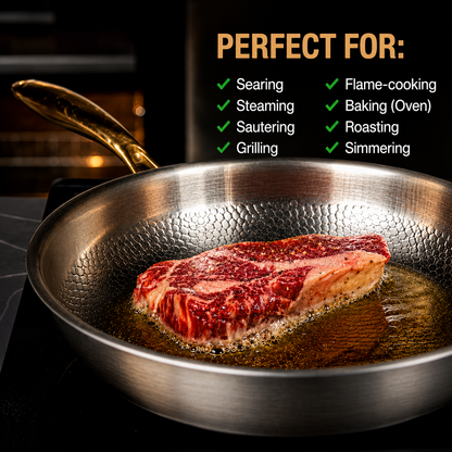 Nordvik Certified Pure Titanium Wok Pan Pro