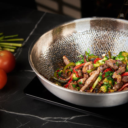 Nordvik Certified Pure Titanium Wok Pan Pro