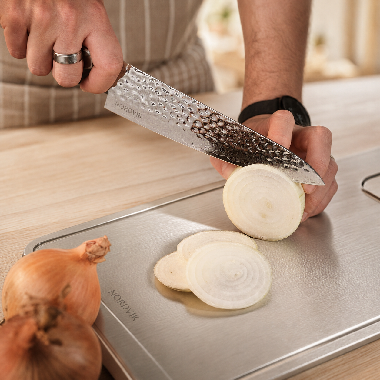Chef's knife and sharpener