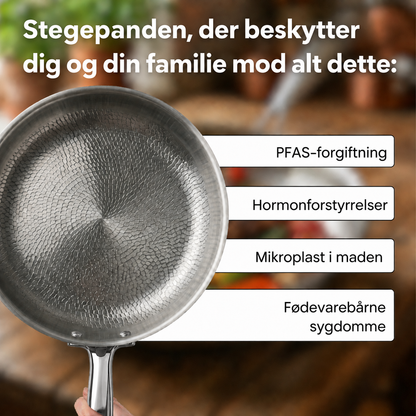 Titanium wok in kitchen