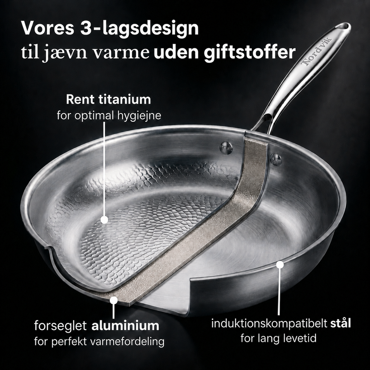 Titanium wok cooking