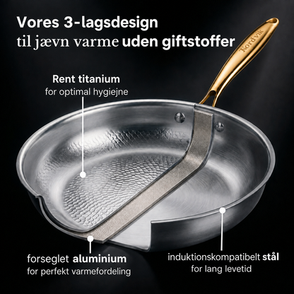 Titanium pan with lid