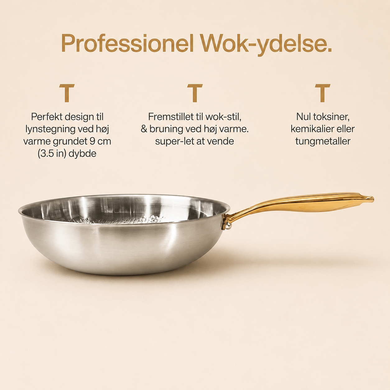 Titanium wok detail
