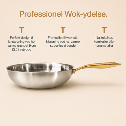 Titanium wok detail