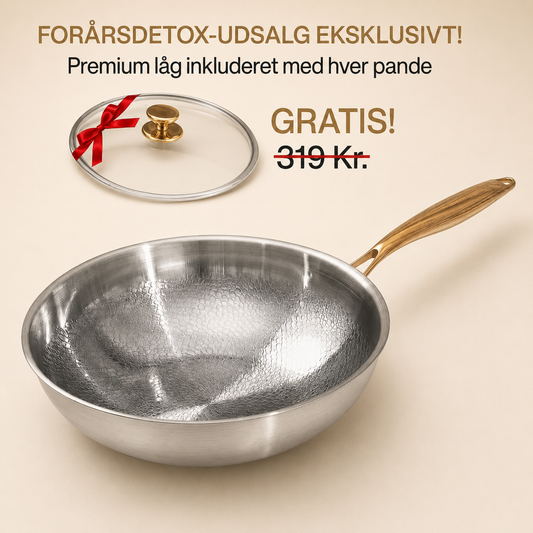 Nordvik Certified Pure Titanium Wok Pan Pro