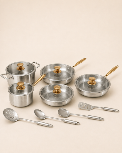 Complete Signature Titanium Cookware Set 14 pieces