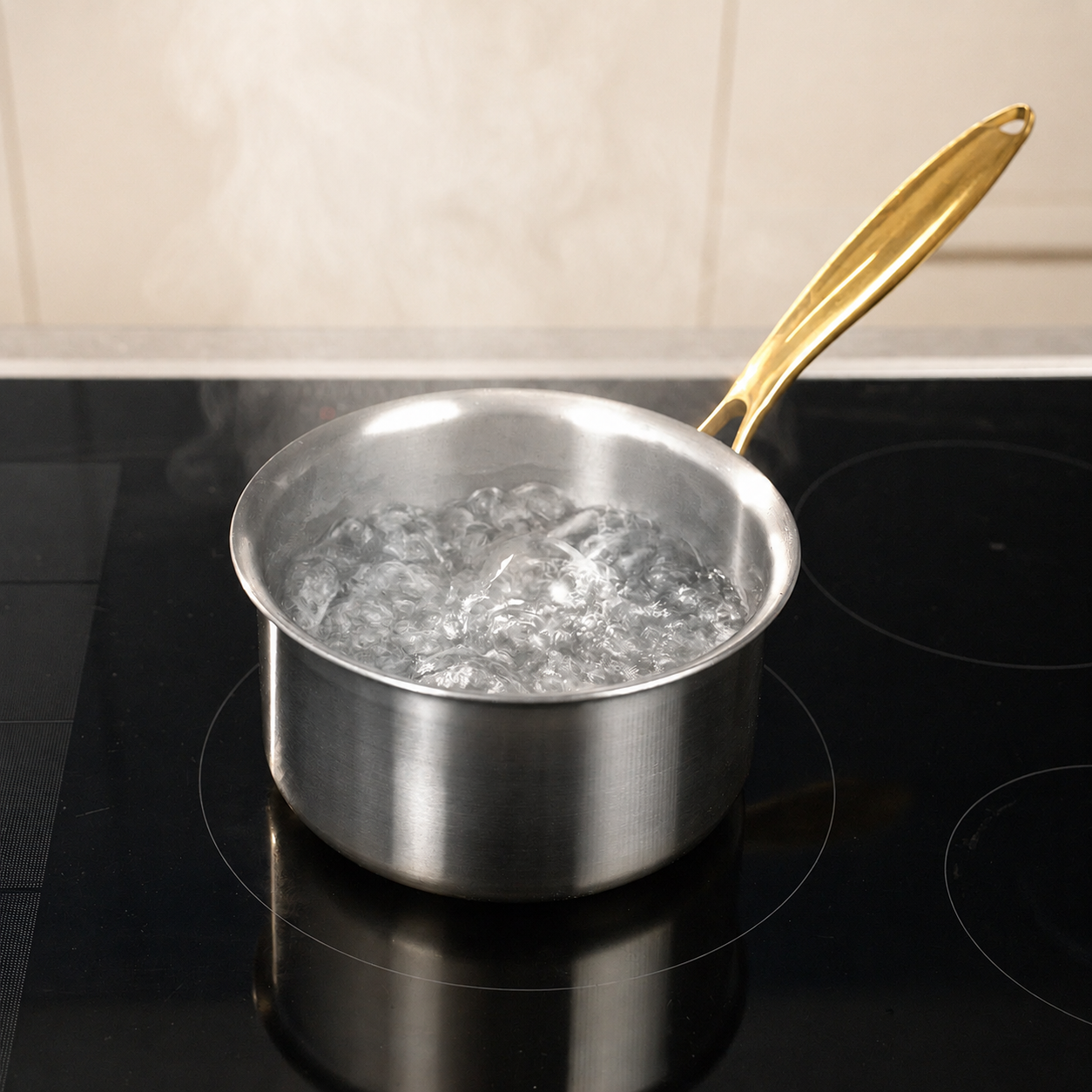 Titanium stockpot with lid