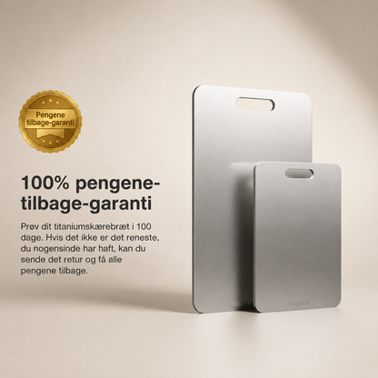 Titanium cutting board detail