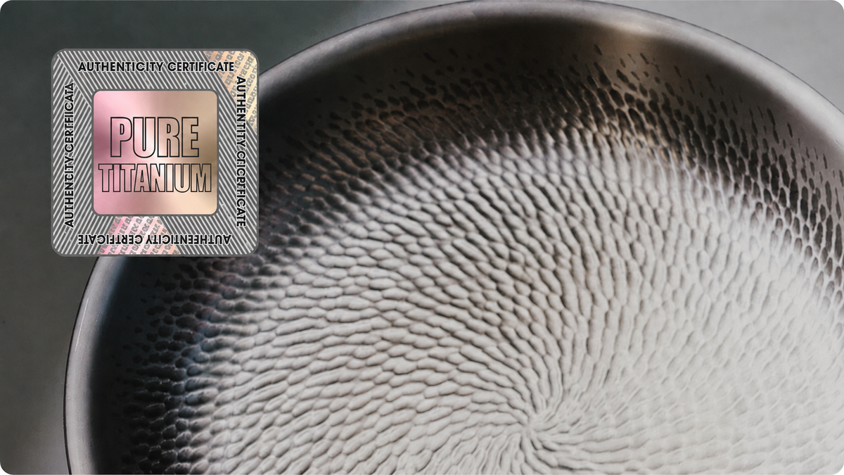 100% Certified Pure Titanium