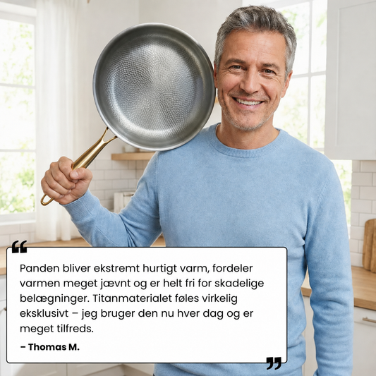 Pure titanium cooking surface
